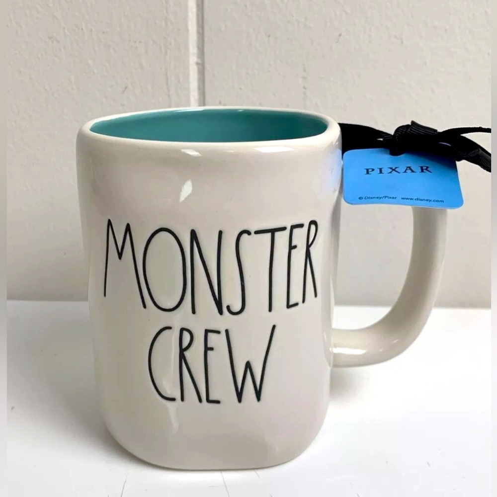 NEW Rae Dunn The Monster Crew Double Sided Mug Monsters Inc Pixar Sully Wazowski - Picture 2 of 5